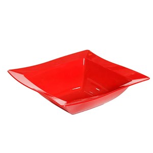 Saladeira Moove quadrada 27cm Vermelha