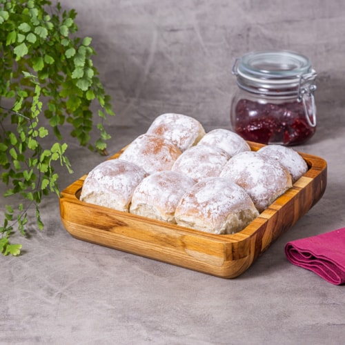 SALADEIRA TECA QUADRADA 23X23X5CM PBW