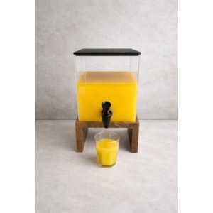 Suqueira Quadrada Base Teca 6 Litros PBW