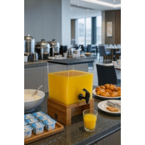 Suqueira Quadrada Base Teca 6 Litros PBW