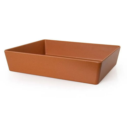 TRAVESSA BUFFET 1/2 65MM 3,5L TERRACOTA MELAMINA