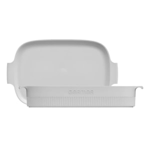 TRAVESSA RETANGULAR  BRANCA 37x26cm GERMER