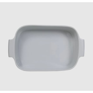 TRAVESSA RETANGULAR  BRANCA 37x26cm GERMER